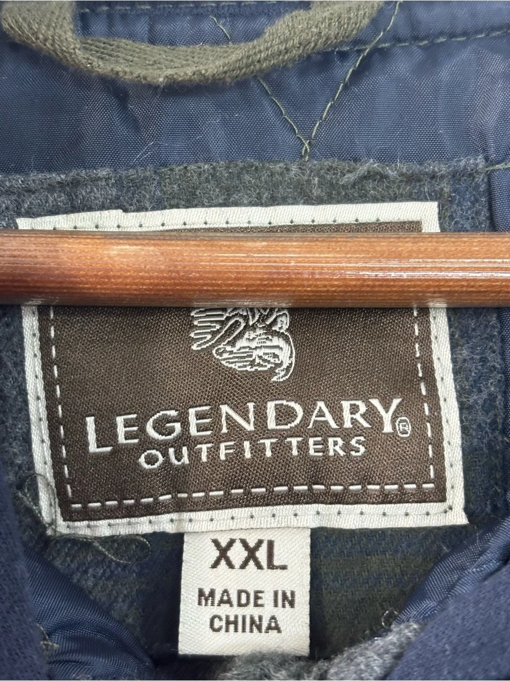 Legendary Outfitters Flannel Plaid Shirt Jacket Men’s Size 2XL Green Blue